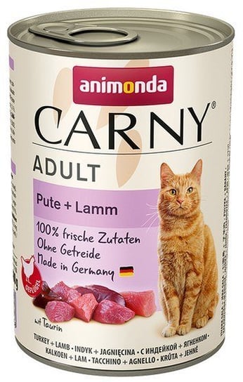 Karma mokra dla kota ANIMONDA Carny Adult, indyk i jagnięcina, 400 g Animonda