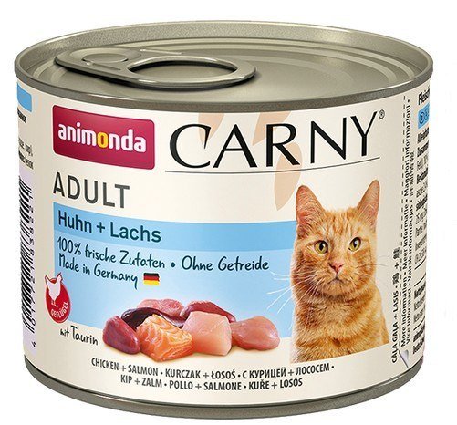 Karma mokra dla kota ANIMONDA Carny Adult, kurczak i łosoś, 200 g Animonda