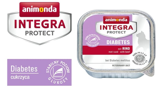 Karma mokra dla kota ANIMONDA Integra Diabetes, wołowina, 100 g Animonda