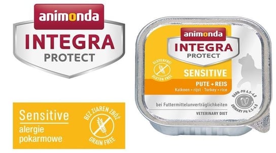 Karma mokra dla kota ANIMONDA Integra Protect Sensitive Pute + Reis, indyk z ryżem, 100 g Animonda