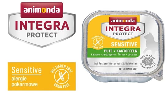 Karma mokra dla kota ANIMONDA Integra Sensitive, indyk i ziemniak, 200 g Animonda