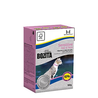 Karma mokra dla kota Bozita Feline Hair & Skin, w galarecie, 190 g Bozita