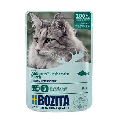 Karma mokra dla kota Bozita, kawałki w galaretce z okoniem, 85 g Bozita