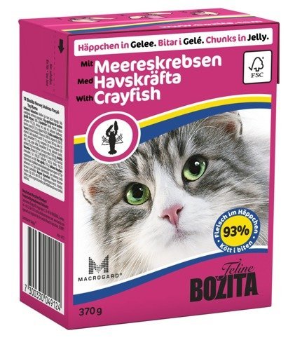 Karma mokra dla kota Bozita, kawałki w galaretce z rakami, 370 g Bozita