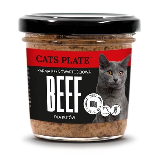 Karma mokra dla kota CATS PLANE Beef, 100 g Cats Plate