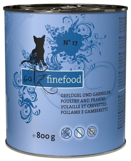 Karma mokra dla kota CATZ FINEFOOD N.17, drób i krewetki, 800 g Catz Finefood