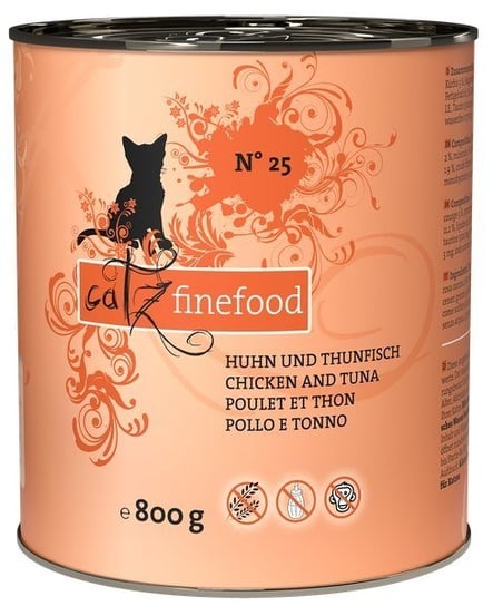 Karma mokra dla kota CATZ FINEFOOD N.25, kurczak i tuńczyk, 800 g Catz Finefood