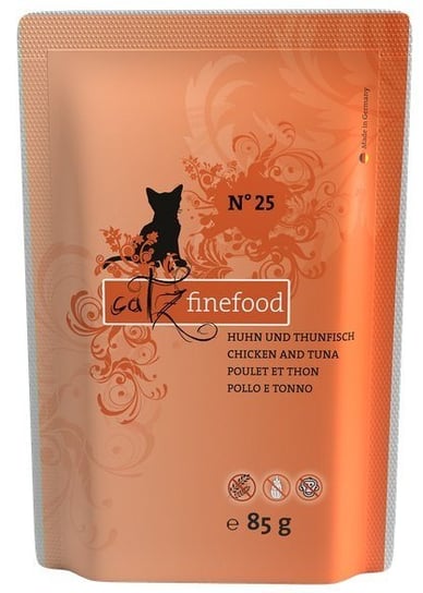 Karma mokra dla kota CATZ FINEFOOD N.25, kurczak i tuńczyk, 85 g Catz Finefood