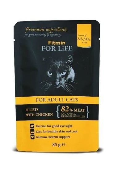 Karma mokra dla kota FITMIN For Life Adult Chicken, kurczak, 85 g FITMIN