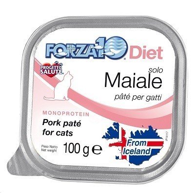 Karma mokra dla kota FORZA10 Solo Diet, wieprzowina, 100 g. Forza10