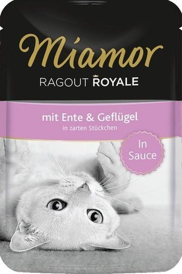 Karma mokra dla kota Miamor Ragout Royale, kaczka i drób w sosie, 100 g Miamor