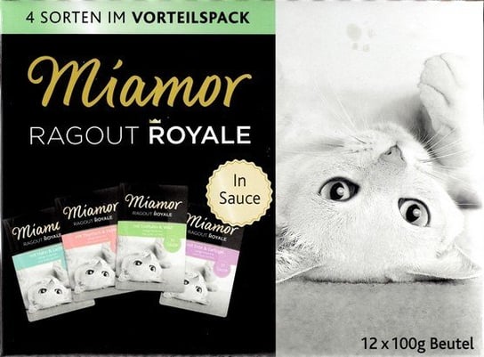 Karma mokra dla kota MIAMOR Ragout Royale Mix Sos, 12x100 g Miamor