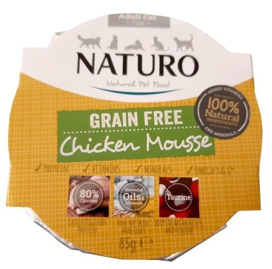 Karma mokra dla kota NATURO Adult Grain Free, kurczak, 85 g Naturo