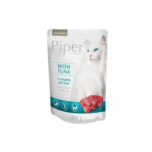 Karma mokra dla kota po sterylizacji PIPER, tuńczyk, 100 g Piper