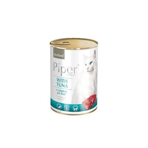 Karma mokra dla kota po sterylizacji PIPER, tuńczyk, 400 g Piper
