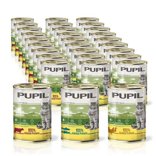 Karma mokra dla kota PUPIL Prime Quality 30 x 415 g MIX PUPIL Foods