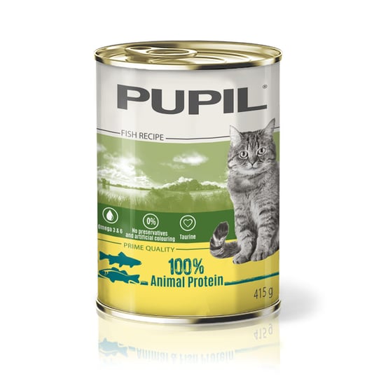 Karma mokra dla kota PUPIL Prime Quality bogata w łososia z pstrągiem 415 g PUPIL Foods