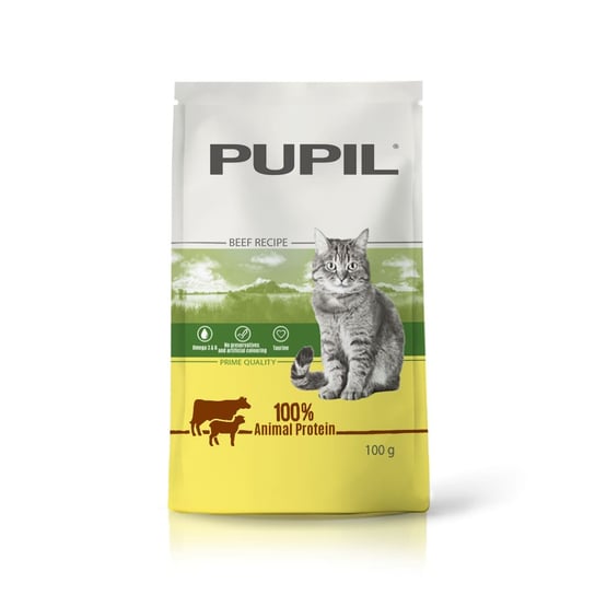 Karma mokra dla kota PUPIL Prime Quality bogata w wołowinę z jagnięciną saszetka 100 g PUPIL Foods