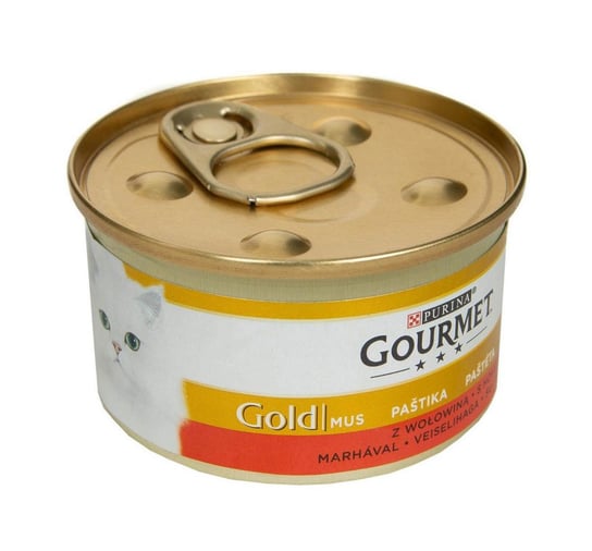 Karma mokra dla kota PURINA Gourmet Gold, mus z wołowiną, 85 g Purina