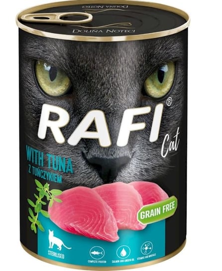 Karma mokra dla kota Rafi Kot Sterilised, pasztet z tuńczykiem bez zbóż, 400 g Rafi