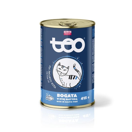 Karma mokra dla kota TEO bogata w rybę bałtycką 415 g PUPIL Foods