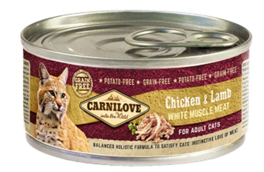 Karma mokra dla kotów CARNILOVE Chicken& Lamb, 100 g Carnilove