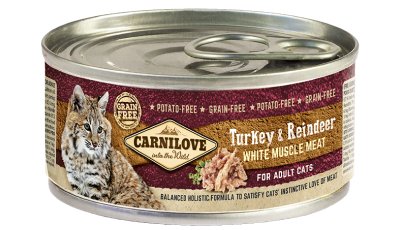 Karma mokra dla kotów CARNILOVE Turkey & Reindeer, 100 g Carnilove