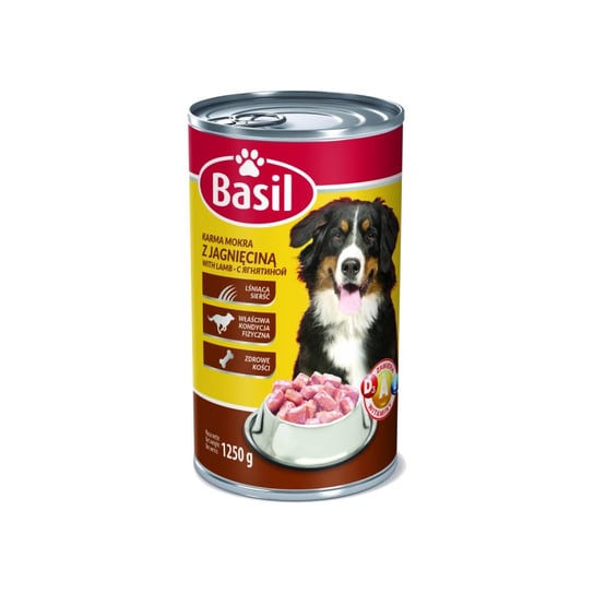 Karma mokra dla psa BASIL z jagnięciną puszka 1250 g Basil