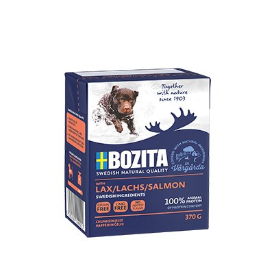 Karma mokra dla psa BOZITA, kawałki w galaretce z łososiem,370 g Bozita