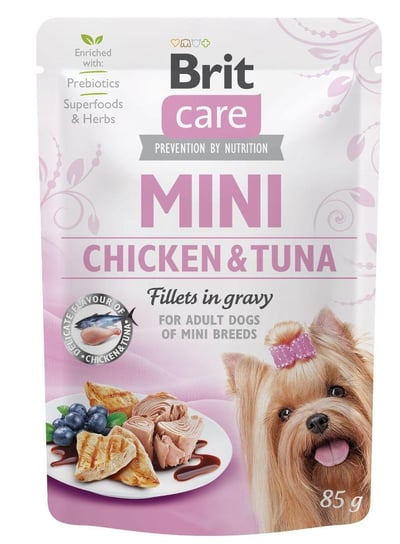 Karma mokra dla psa BRIT Care Mini Pouch Chicken & Tuna, 85 g Brit
