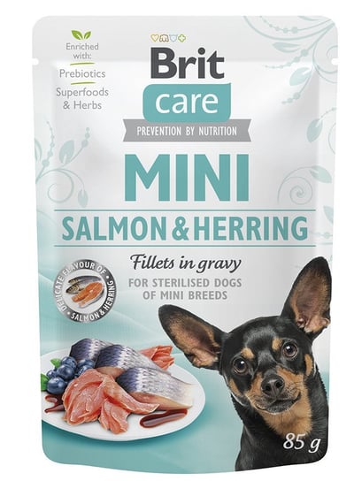 Karma mokra dla psa BRIT Care Mini Pouch Salmon & Herring, 85 g Brit