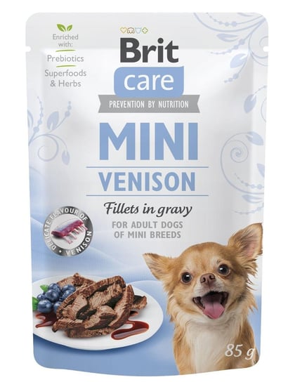 Karma mokra dla psa BRIT Care Mini Pouch Venison, 85 g Brit