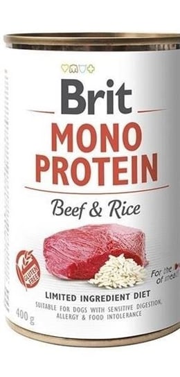 Karma mokra dla psa BRIT Care Mono Protein Beef & Rice, 400 g Brit