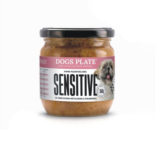 Karma mokra dla psa DOGS PLATE Sensitive, ryba, 360 g Dogs Plate