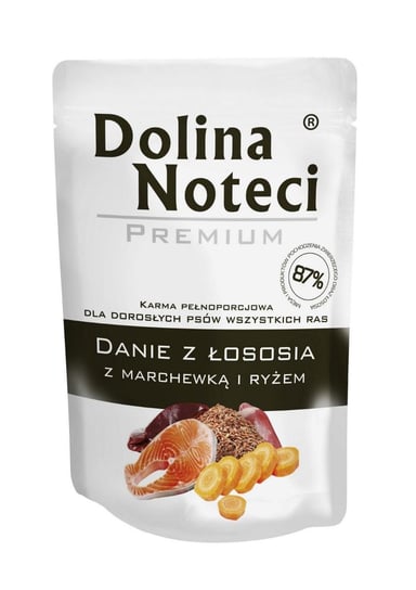 Karma mokra dla psa DOLINA NOTECI Premium Adult, łosoś z marchewką i ryżem, 300 g Dolina Noteci