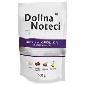 Karma mokra dla psa DOLINA NOTECI Premium, bogata w królika z żurawiną, 500 g Dolina Noteci