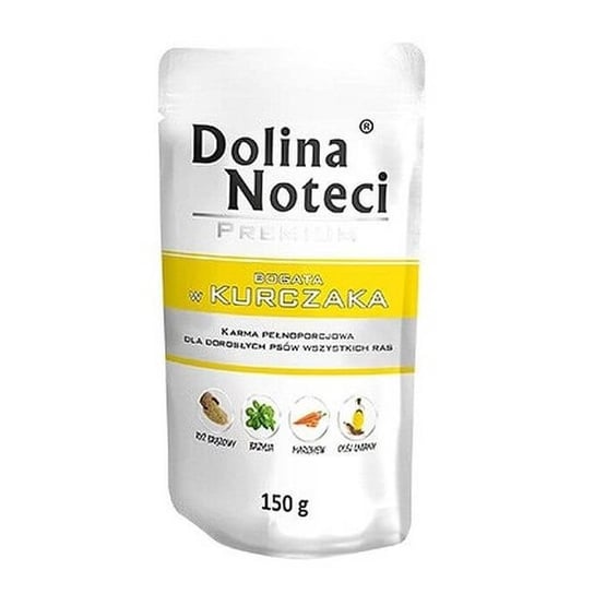 Karma mokra dla psa DOLINA NOTECI Premium, bogata w kurczaka, 150 g Dolina Noteci