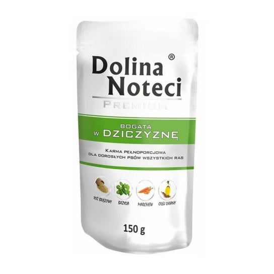 Karma mokra dla psa DOLINA NOTECI Premium, dziczyzna, 150 g Dolina Noteci