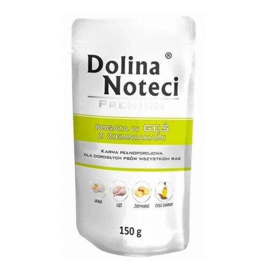 Karma mokra dla psa DOLINA NOTECI Premium, gęś z ziemniakami, 150 g Dolina Noteci