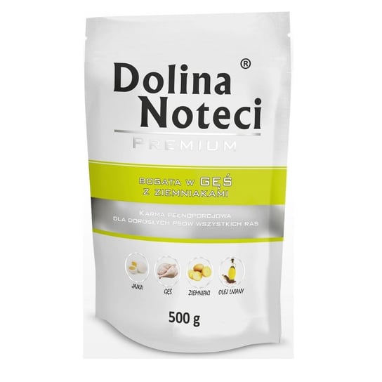 Karma mokra dla psa DOLINA NOTECI Premium, gęś z ziemniakami, 500 g Dolina Noteci