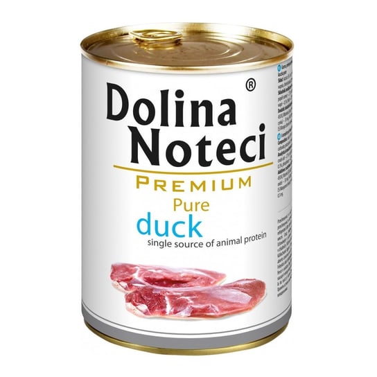 Karma mokra dla psa DOLINA NOTECI Premium Pure, kaczka, 800 g Dolina Noteci