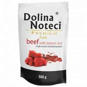 Karma mokra dla psa DOLINA NOTECI Premium Pure, wołowina z ryżem, 500 g Dolina Noteci