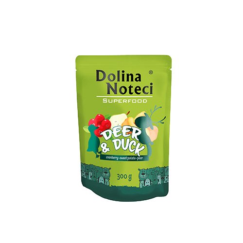 Karma mokra dla psa DOLINA NOTECI Superfood, jeleń i kaczka, 300 g Dolina Noteci