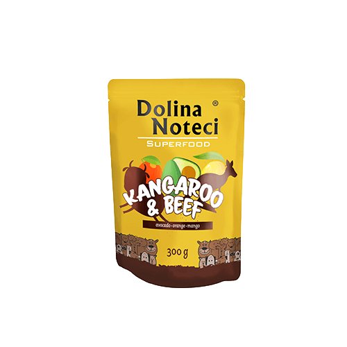 Karma mokra dla psa DOLINA NOTECI Superfood, kangur i wołowina, 300 g Dolina Noteci