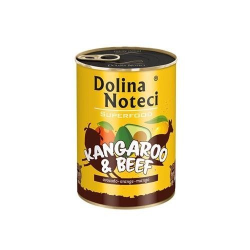 Karma mokra dla psa DOLINA NOTECI Superfood, kangur i wołowina, 400 g Dolina Noteci