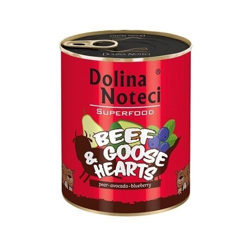 Karma mokra dla psa DOLINA NOTECI Superfood, wołowina i serca gęsi, 400 g Dolina Noteci