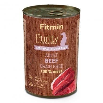 Karma mokra dla psa FITMIN Dog Purity tin Beef, wołowina, 400 g FITMIN