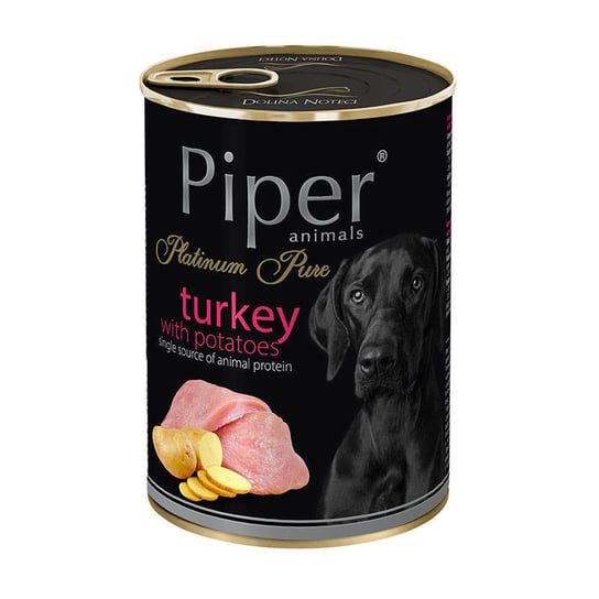 Karma mokra dla psa PIPER Platinum Pure Monobiałkowa indyk z ziemniakami 400 g Piper