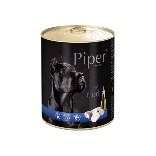 Karma mokra dla psa PIPER, z dorszem, 800 g Piper