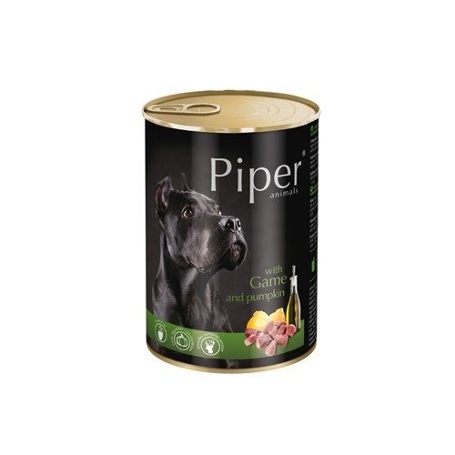 Karma mokra dla psa PIPER, z dziczyzną i dynią, 400 g Piper
